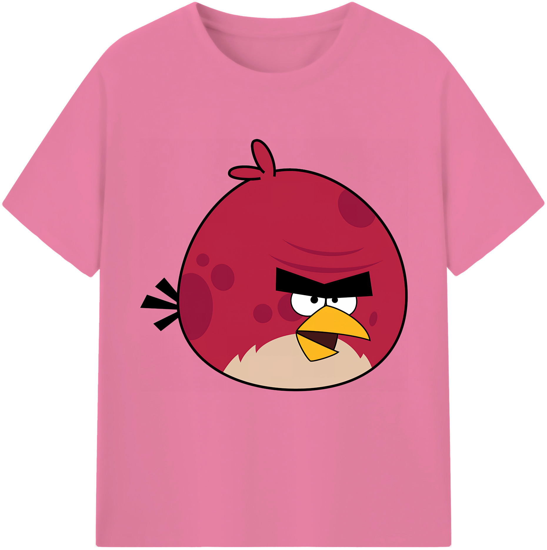 （画像用） Angry Birds アングリーバード 綿100％半袖Tシャツ（フロントプリント）